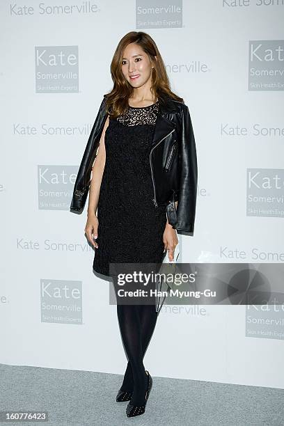 South Korean actress Wang Bit-Na attends the Kate Somerville Skin Care launching at Park Hyatt Hotel on February 5, 2013 in Seoul, South Korea.