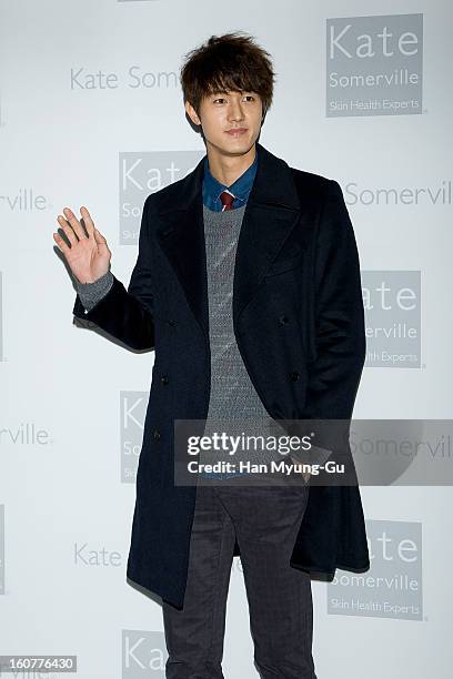 South Korean actor Lee Ki-Woo attends the Kate Somerville Skin Care launching at Park Hyatt Hotel on February 5, 2013 in Seoul, South Korea.