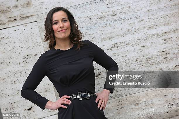 Zoe Felix attends the 'Studio Illegale' photocall at Tree Bar on February 5, 2013 in Rome, Italy.