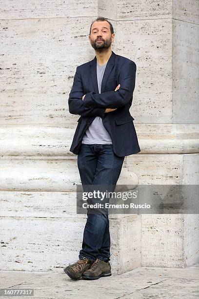Fabio Volo attends the 'Studio Illegale' photocall at Tree Bar on February 5, 2013 in Rome, Italy.
