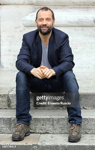 Fabio Volo attends the 'Studio Illegale' photocall at Tree Bar on February 5, 2013 in Rome, Italy.