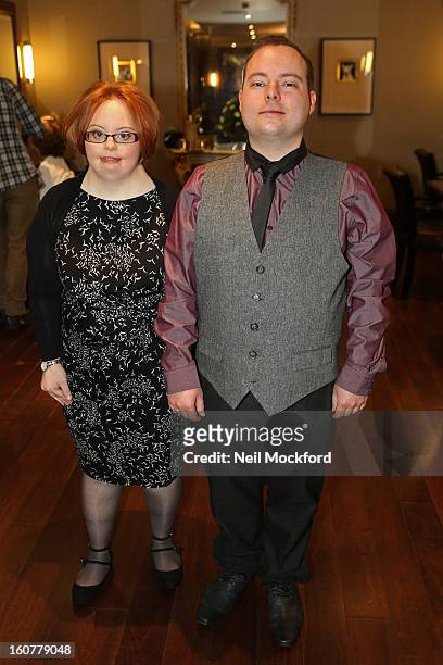 Kate Brackley and Simon Macgregor after their makeover at Nicky Clarke Hair Salon on February 5, 2013 in London, England.