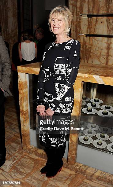 Julia Somerville attends a reception hosted by Sir David Chipperfield to celebrate the awarding of the RIBA Royal Gold Medal to Swiss architect Peter...