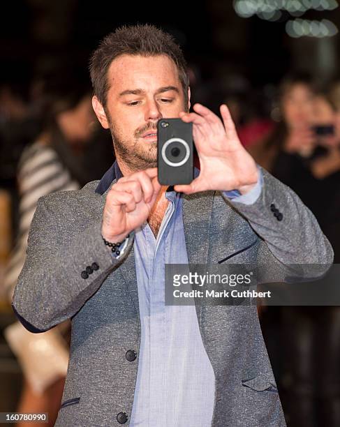 Danny Dyer attends the UK premiere of "Run For Your Wife" at Odeon Leicester Square on February 5, 2013 in London, England.