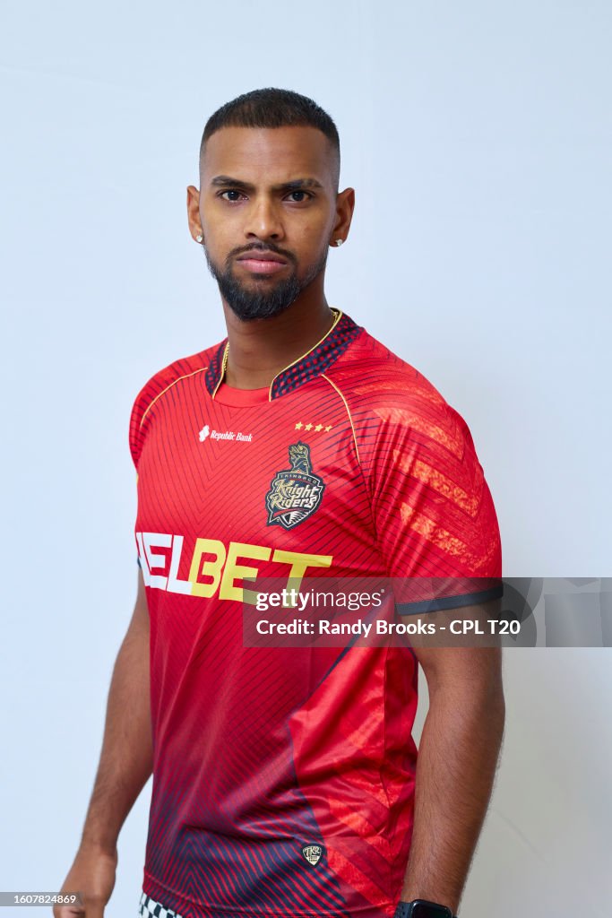 Nicholas Rider Nicholas Pooran of Trinbago Knight Riders during a Republic Bank ...