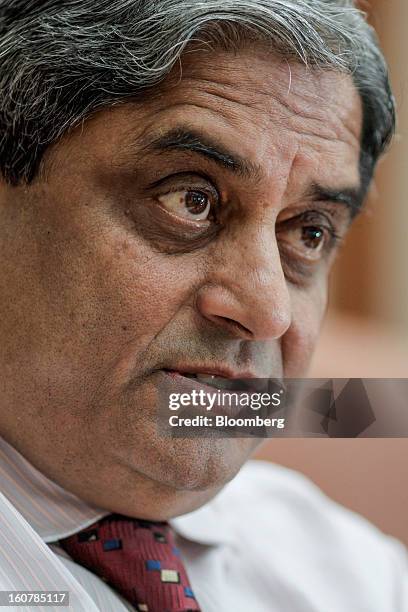 Aditya Puri, managing director of HDFC Bank Ltd., speaks during an interview in Mumbai, India, on Friday, Feb. 1, 2013. HDFC Bank, India’s...