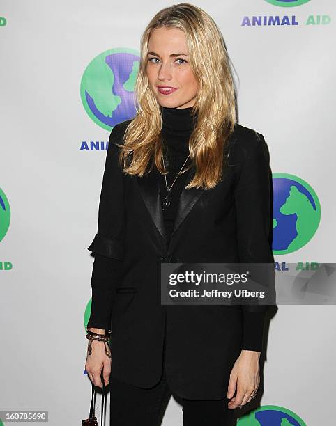 Amanda Hearst attends Animal AID One Year Anniversary Celebration at Thomson Hotel LES on February 5, 2013 in New York City.