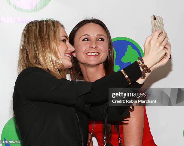 Amanda Hearst and Georgina Bloomberg attends Animal AID One Year Anniversary Celebration at Thomson Hotel LES on February 5, 2013 in New York City.