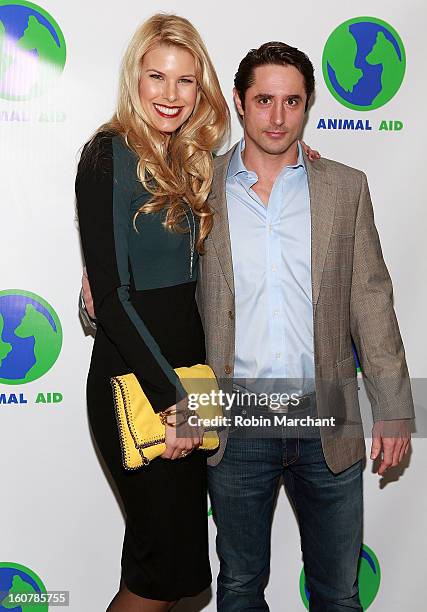 Beth Ostrosky Stern and Prince Lorenzo Borghese attend Animal AID One Year Anniversary Celebration at Thomson Hotel LES on February 5, 2013 in New...