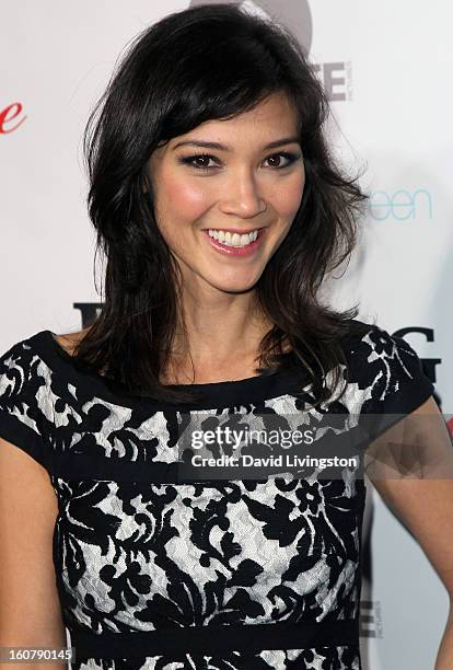 Writer Erica Oyama attends the premiere of "Burning Love" Season 2 at the Paramount Theater on the Paramount Studios lot on February 5, 2013 in...