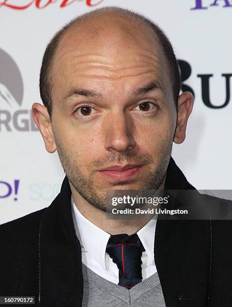 Actor Paul Scheer attends the premiere of "Burning Love" Season 2 at the Paramount Theater on the Paramount Studios lot on February 5, 2013 in...