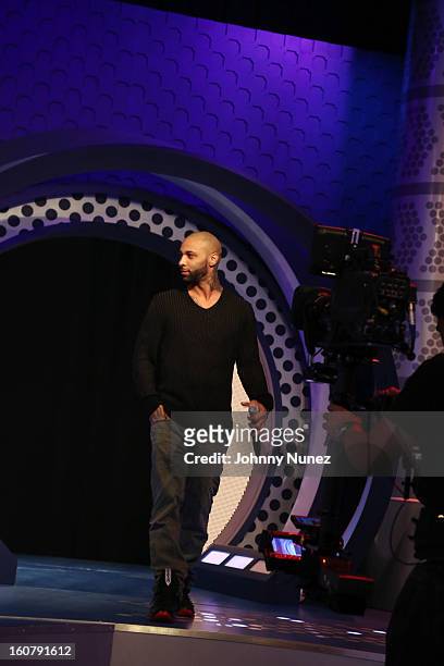Joe Budden visits BET's "106 & Park" at BET Studios on February 5, 2013 in New York City.