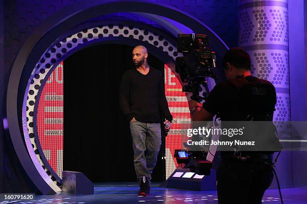 Joe Budden visits BET's "106 & Park" at BET Studios on February 5, 2013 in New York City.