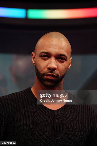 Joe Budden visits BET's "106 & Park" at BET Studios on February 5, 2013 in New York City.