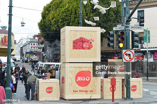 Atmosphere at the JELL-O Make The Taste of Defeat Sweet on February 5, 2013 in San Francisco, California.