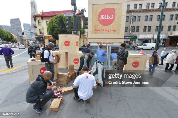 Atmosphere at the JELL-O Make The Taste of Defeat Sweet on February 5, 2013 in San Francisco, California.