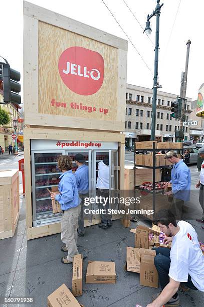 Atmosphere at the JELL-O Make The Taste of Defeat Sweet on February 5, 2013 in San Francisco, California.