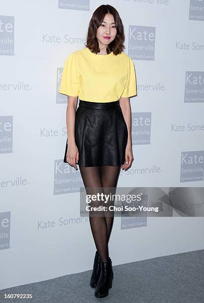 Han Hye-Jin attends the 'Kate Somerville' Launch Event at Park Hyatt Seoul on February 5, 2013 in Seoul, South Korea.