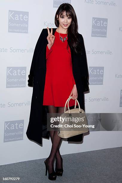 Han Go-Eun attends the 'Kate Somerville' Launch Event at Park Hyatt Seoul on February 5, 2013 in Seoul, South Korea.