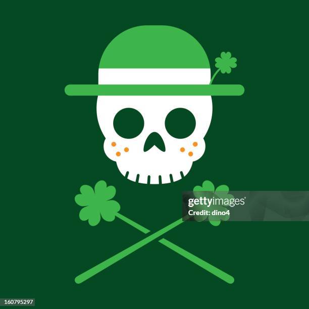 jolly leprechaun-kobold - sommersprosse stock-grafiken, -clipart, -cartoons und -symbole