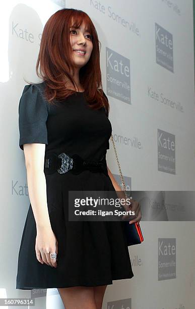 Choi Song-Hyun attends the 'Kate Somerville' Launch Event at Park Hyatt Seoul on February 5, 2013 in Seoul, South Korea.
