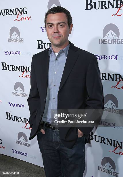 Actor Joe LoTruglio attends the "Burning Love" Season 2 Los Angeles Premiere at Paramount Theater on the Paramount Studios lot on February 5, 2013 in...