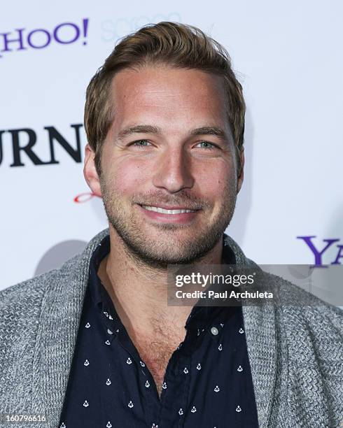Actor Ryan Hansen attends the "Burning Love" Season 2 Los Angeles Premiere at Paramount Theater on the Paramount Studios lot on February 5, 2013 in...