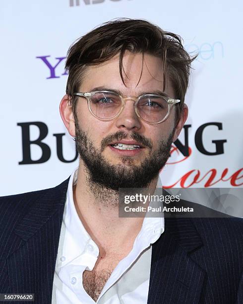 Actor Nick Thune attends the "Burning Love" Season 2 Los Angeles Premiere at Paramount Theater on the Paramount Studios lot on February 5, 2013 in...
