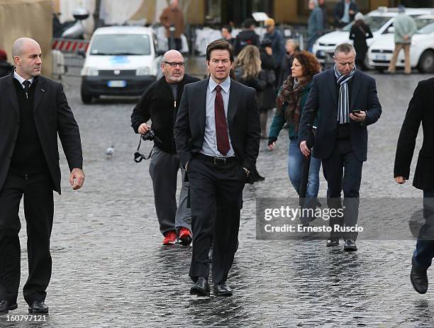 Actor Mark Wahlberg attends the 'Broken City' photocall at Piazza Del Popolo on February 6, 2013 in Rome, Italy.