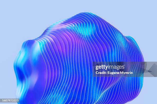 vibrant 3d wave pattern background - big data flow stock pictures, royalty-free photos & images