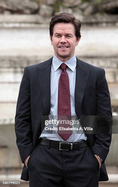 Mark Wahlberg attends 'Broken City' Rome Photocall at Piazza Del Popolo on February 6, 2013 in Rome, Italy.