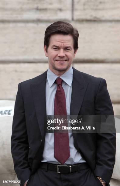 Mark Wahlberg attends 'Broken City' Rome Photocall at Piazza Del Popolo on February 6, 2013 in Rome, Italy.