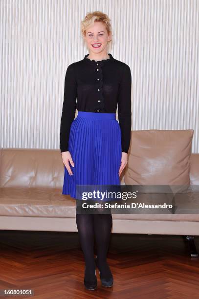 Marina Rocco attends 'Studio Illegale' Photocall at Terrazza Martini on February 6, 2013 in Milan, Italy.