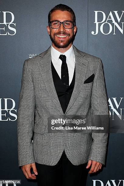 Brent Wilson arrives at the David Jones A/W 2013 Season Launch at David Jones Castlereagh Street on February 6, 2013 in Sydney, Australia.