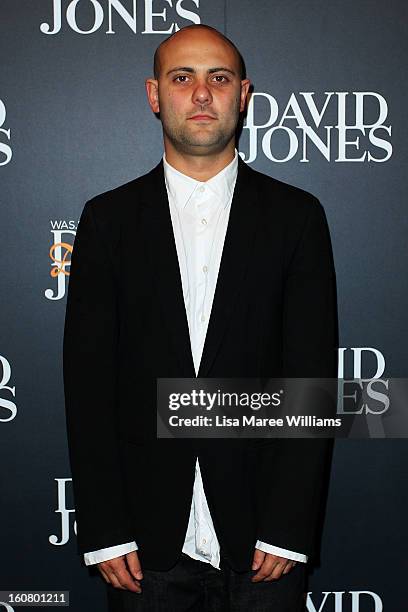 Josh Goot arrives at the David Jones A/W 2013 Season Launch at David Jones Castlereagh Street on February 6, 2013 in Sydney, Australia.