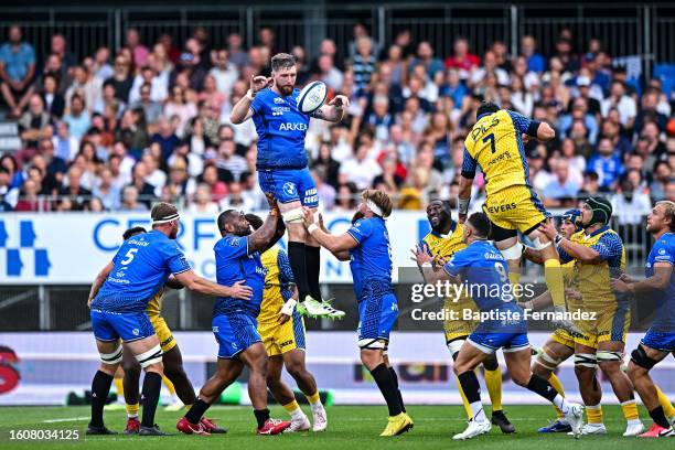 Darren OSHEA of Vannes during the French Pro D2 rugby match between Rugby Club Vannetais and USON Nevers Rugby at Stade de la Rabine on August 18,...