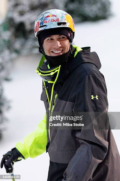 Team USA 2014 Olympic hopefuls Bobby Brown looks on during the Today Show One Year Out To Sochi 2014 Winter Olympics celebration at NBC's TODAY Show...