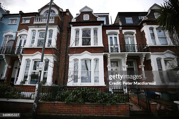 The site of the former Elm Guest House in Barnes on February 6, 2013 in London, England. Two men have been arrested in connection with child abuse...