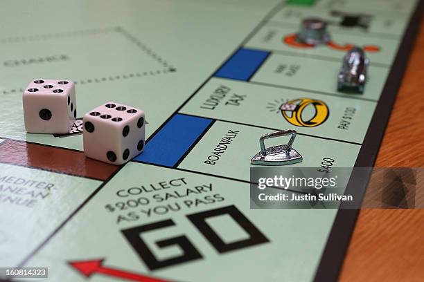 In this photo illustration, The Monopoly iron game piece is displayed on February 6, 2013 in Fairfax, California. Toy maker Hasbro, Inc. Announced...