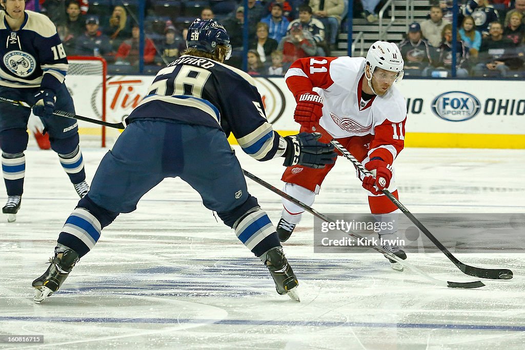 Detroit Red Wings v Columbus Blue Jackets