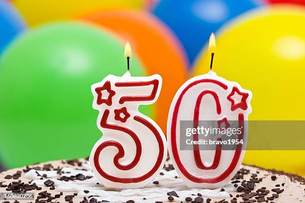 50st bolo de aniversário - number 50 imagens e fotografias de stock