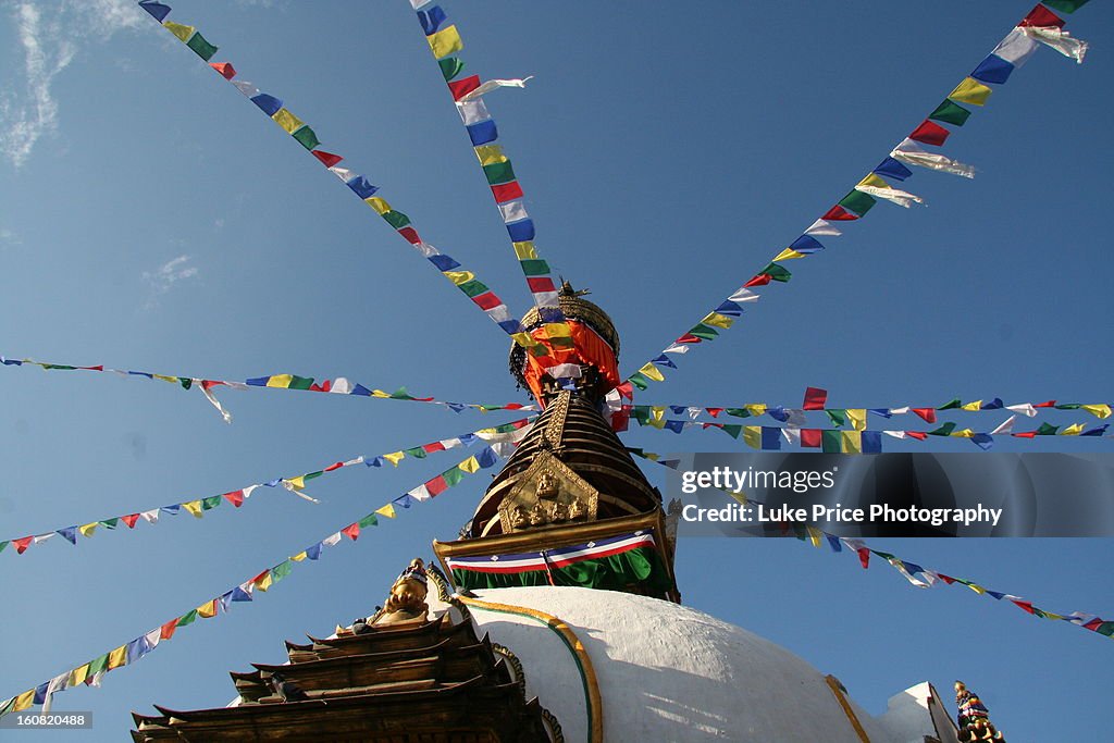Prayer Flags on the Stupa