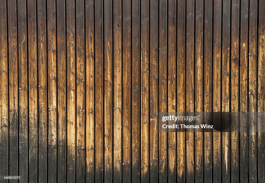 Faded wood on a barn