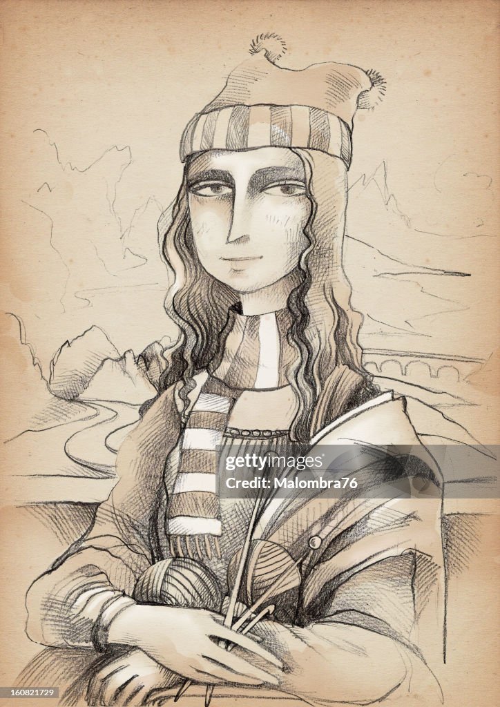 Knitter Mona Lisa