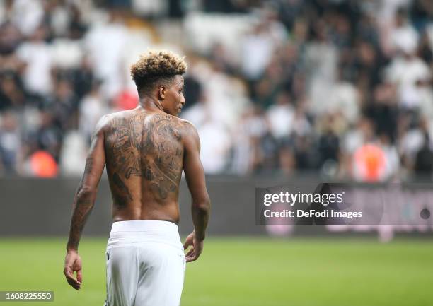 Gedson Fernandes of Besiktas looks on during the UEFA Europa League Third Qualifying Round Second Leg match between Besiktas and Neftci Baku PFK on...