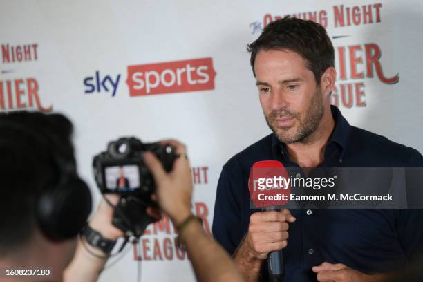Jamie Redknapp attends the Sky Sports Opening Night party of the 23/24 Premier League season, at Village Underground on August 11, 2023 in London,...
