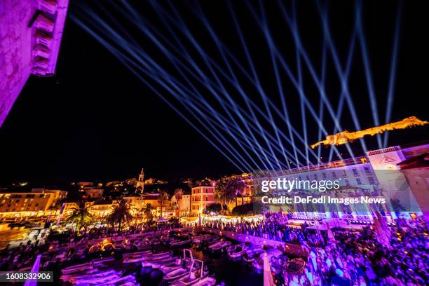 Event organized by Rimac Group and Europa Park held in Hvar on Hvar Island, Croatia on August 10, 2023. Rimac Group and the largest German theme park...