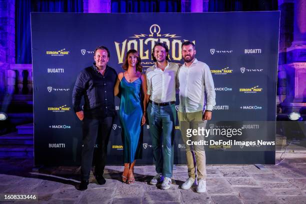 Michael Mack and Mate Rimac during event organized by Rimac Group and Europa Park held in Hvar on Hvar Island, Croatia on August 10, 2023. Rimac...