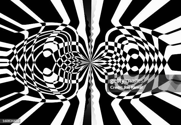 abstract monochrome image. digitally generated. - bipolar disorder stock illustrations