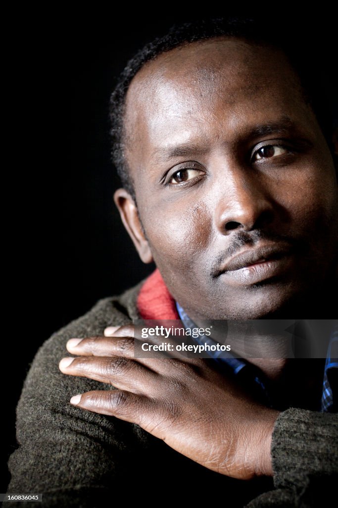 Portrait of an African man